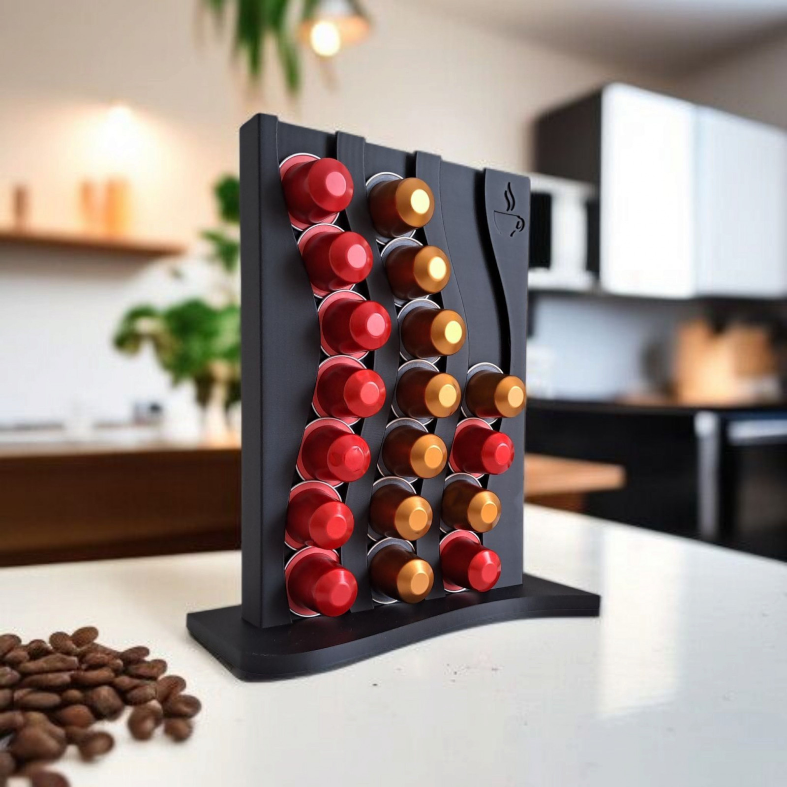 Vertikalus Nespresso kapsulių laikiklis (21 kaps.)