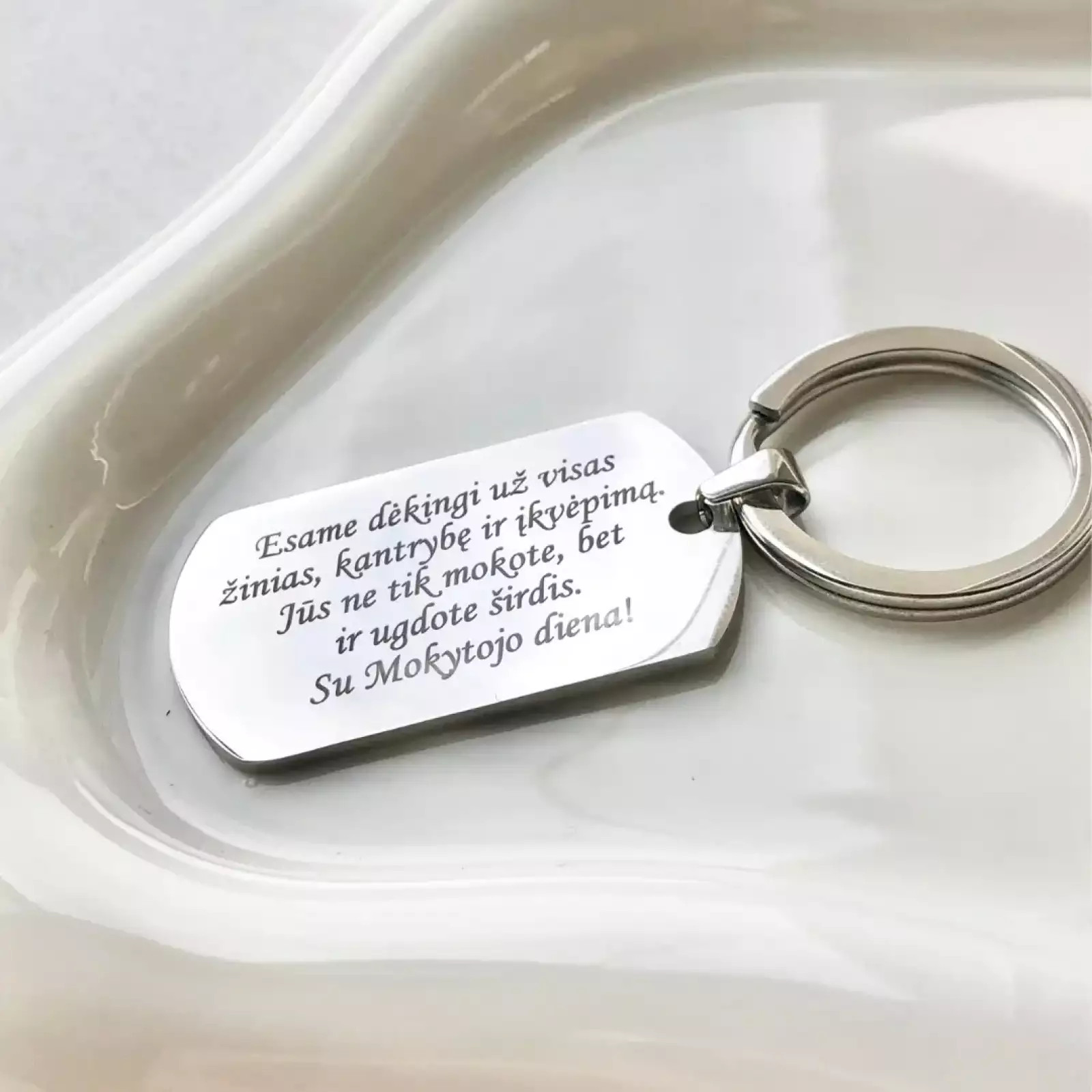 Raktų pakabukas mokytojo dienai