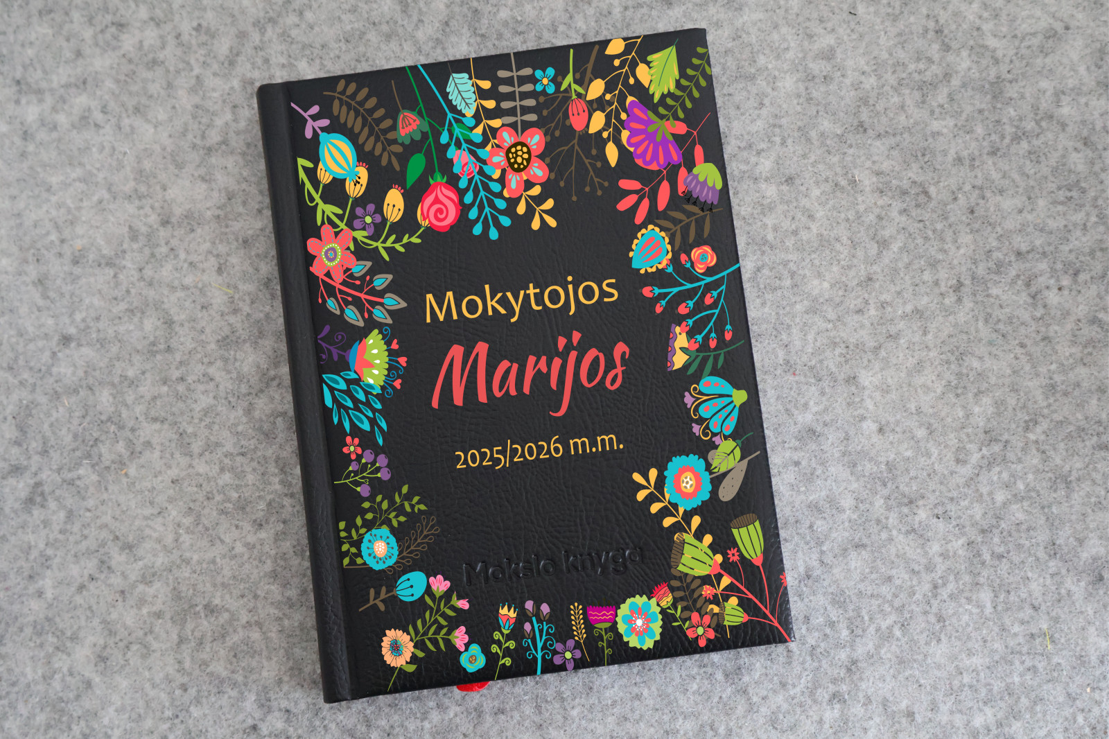 Mokytojos planuoklis 2025/2026, individualus vardinis, spalvotas dizainas