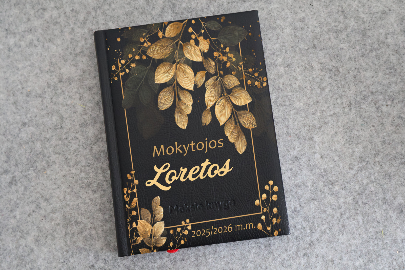 Mokytojos mokslo metų planuoklis 2025/2026, vardinis, elegantiškas dizainas