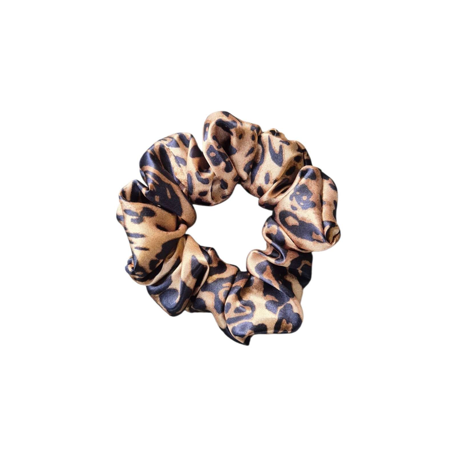 Leopardo rašto satino plaukų gumytė Leopardo rašto satino plaukų gumytė