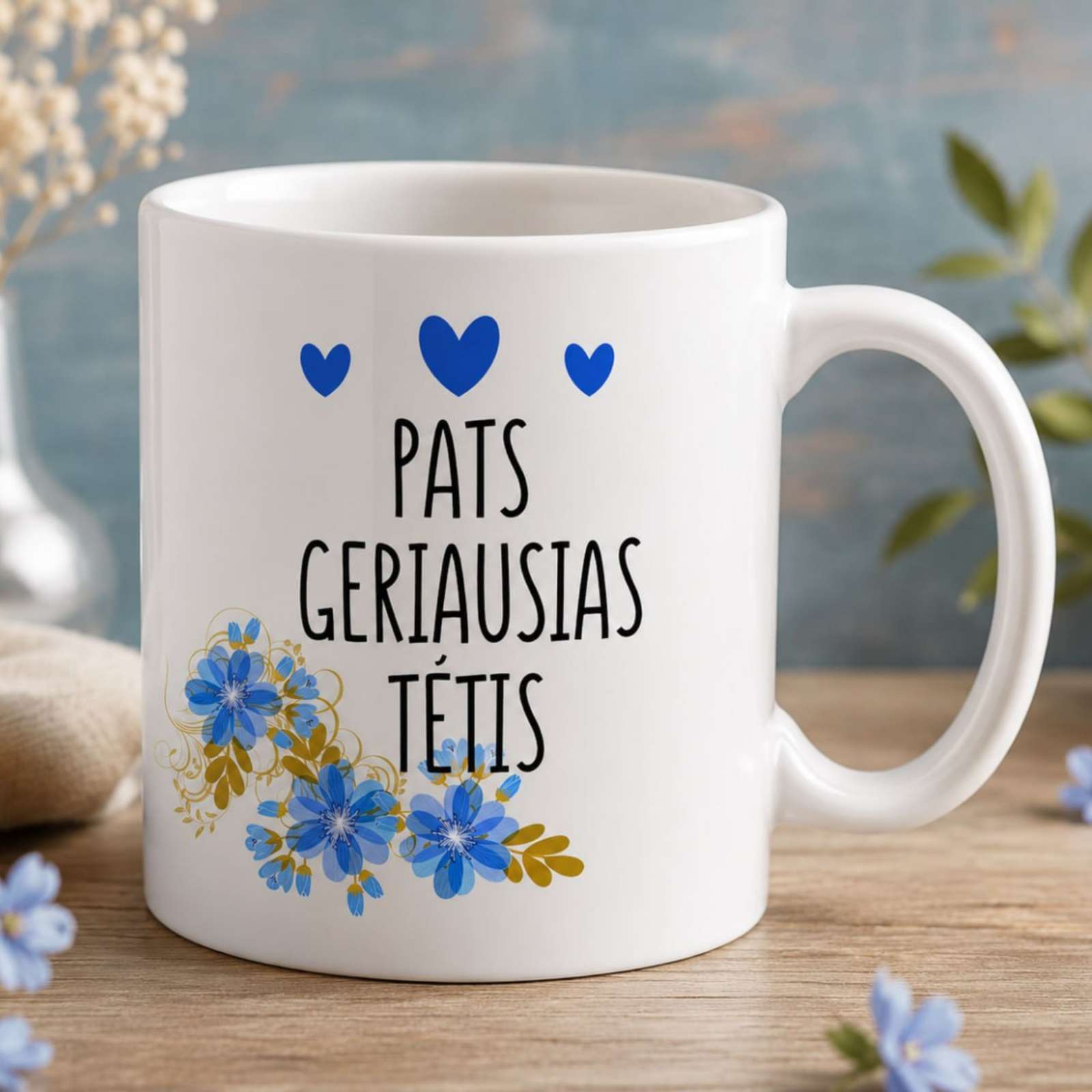 Vardinis puodelis „Pats geriausias tėtis" Vardinis puodelis „Pats geriausias tėtis"
