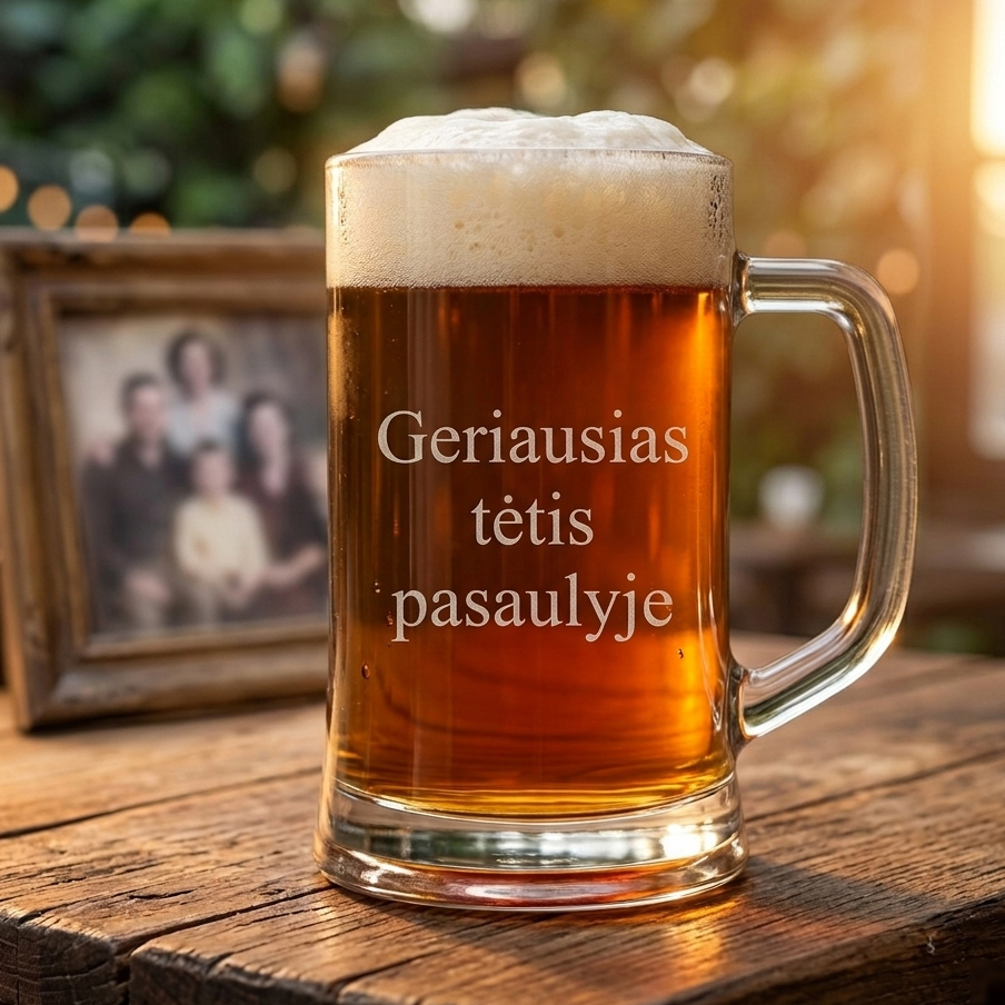 Graviruotas alaus bokalas „Geriausias tėtis pasaulyje" – dovana tėčiui Graviruotas alaus bokalas „Geriausias tėtis pasaulyje" – dovana tėčiui