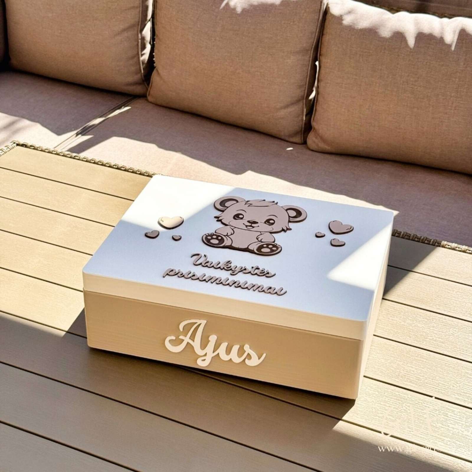 Personalizuota krikšto dėžutė prisiminimams (40 × 30 × 14 cm) Personalizuota krikšto dėžutė prisiminimams (40 × 30 × 14 cm)