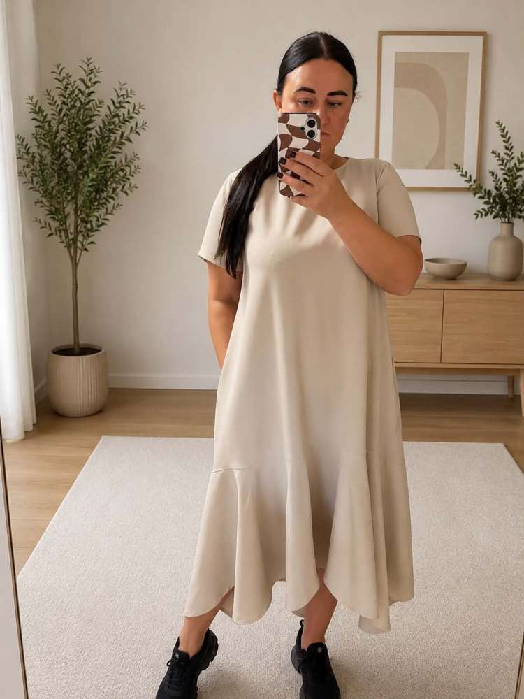 Suknelė su volanu Suknelė su volanu
