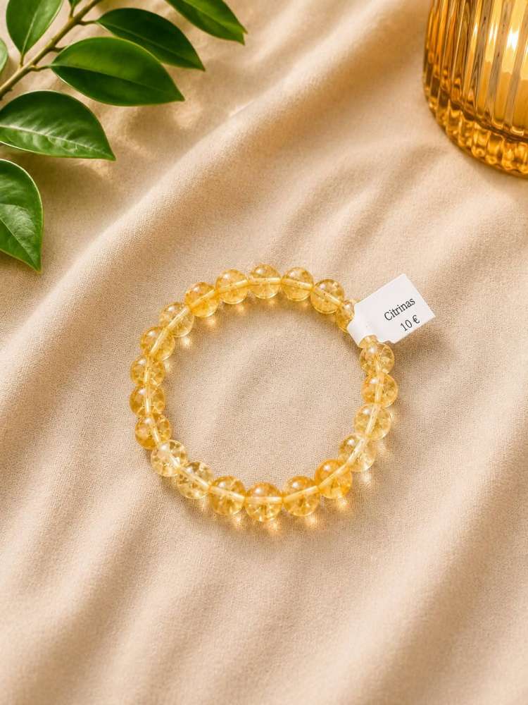 Liūto zodiako Citrino apyrankė Liūto zodiako Citrino apyrankė