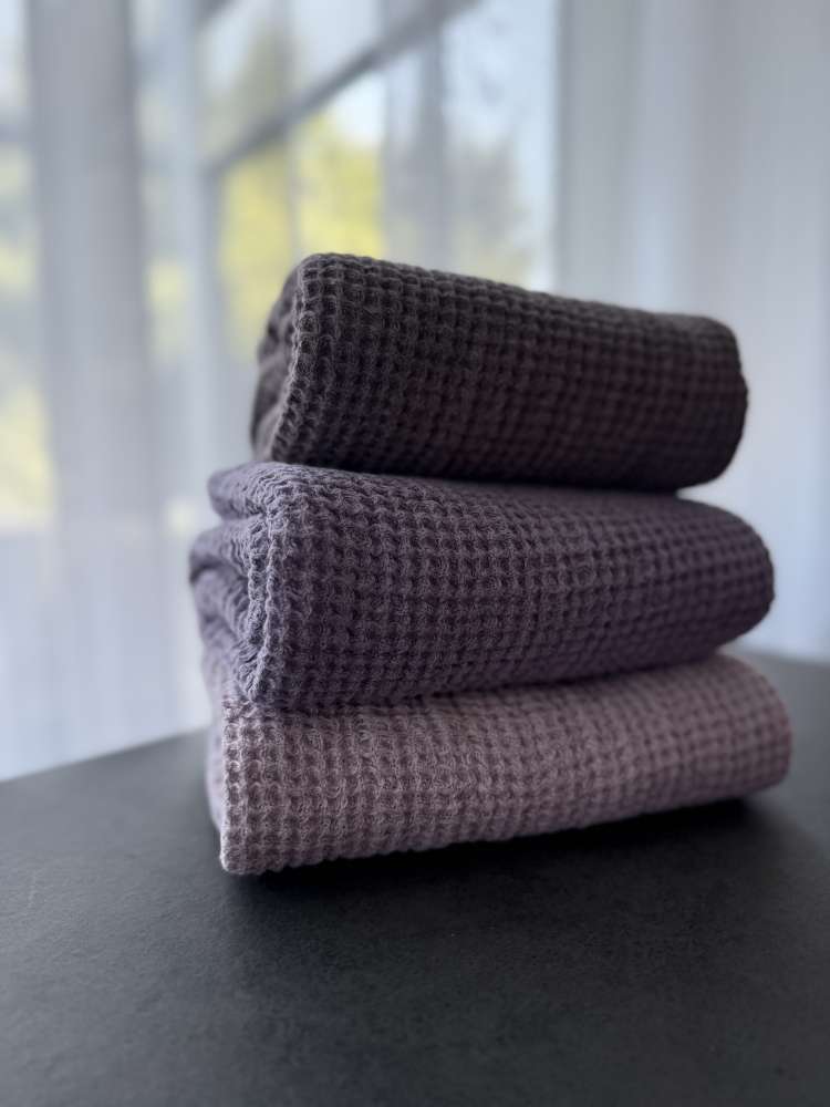 Lininių rankšluosčių komplektas'Levandos' Lininių rankšluosčių komplektas'Levandos'