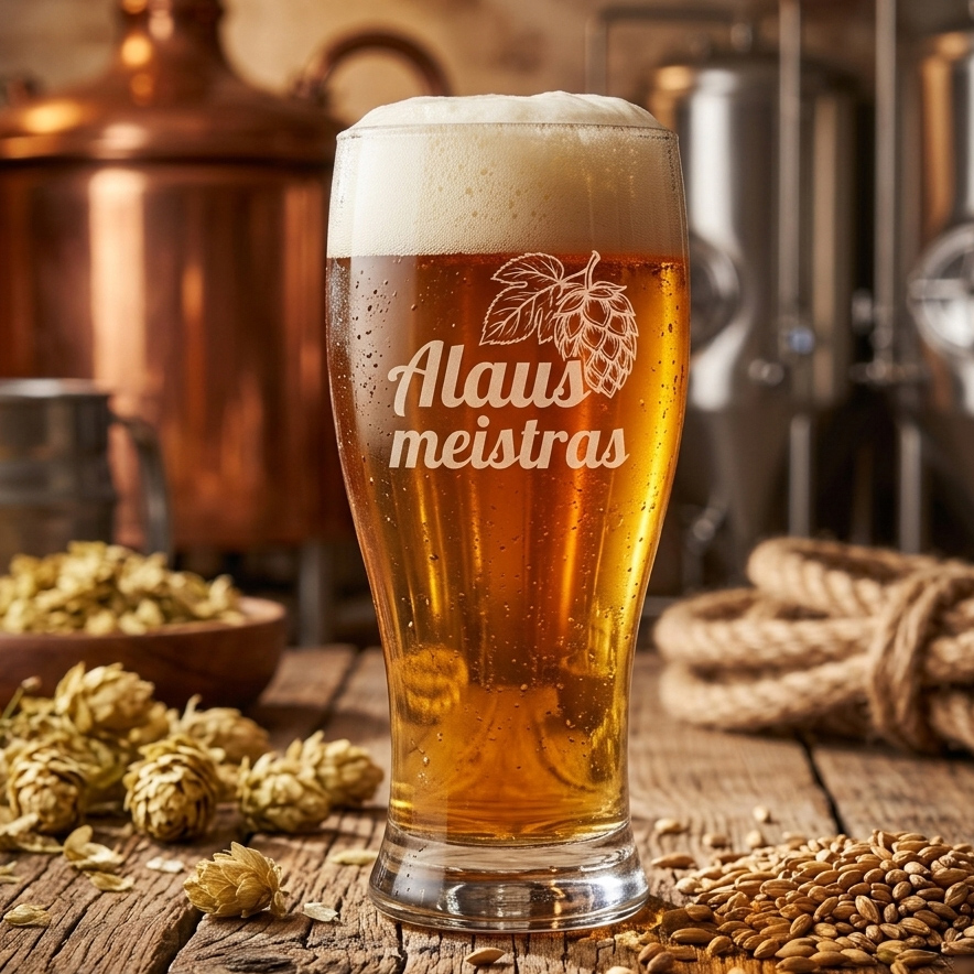Alaus bokalas „Alaus meistras“ – dovana alaus mėgėjui Alaus bokalas „Alaus meistras“ – dovana alaus mėgėjui