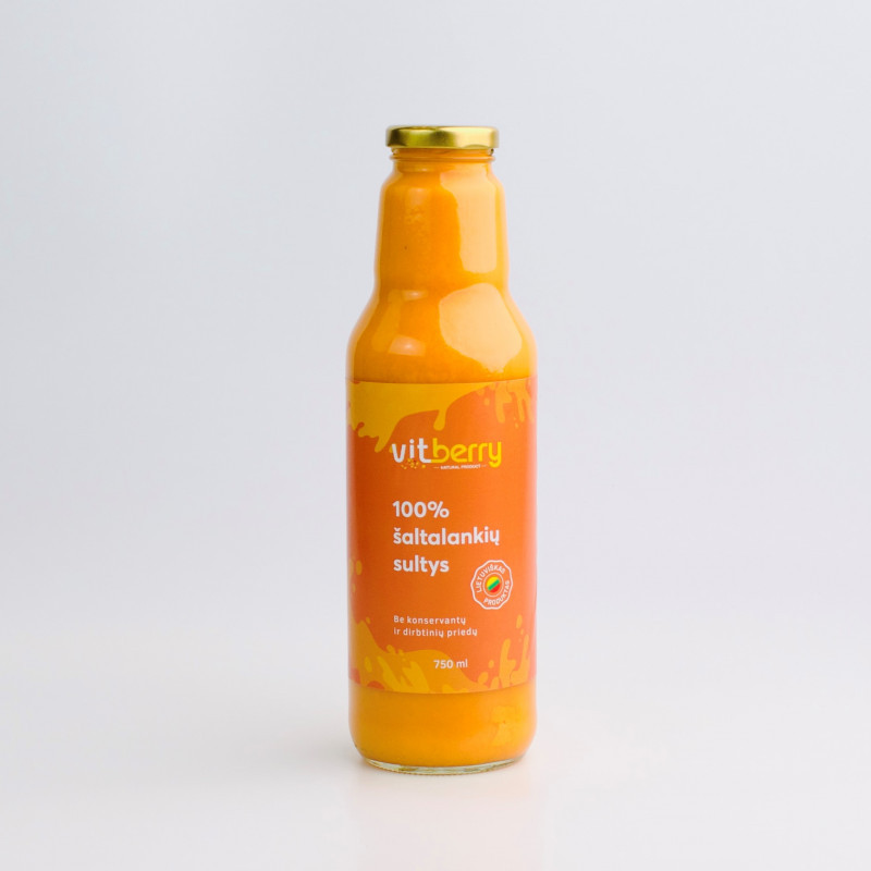 Šaltalankių sultys 750ml. Šaltalankių sultys 750ml.