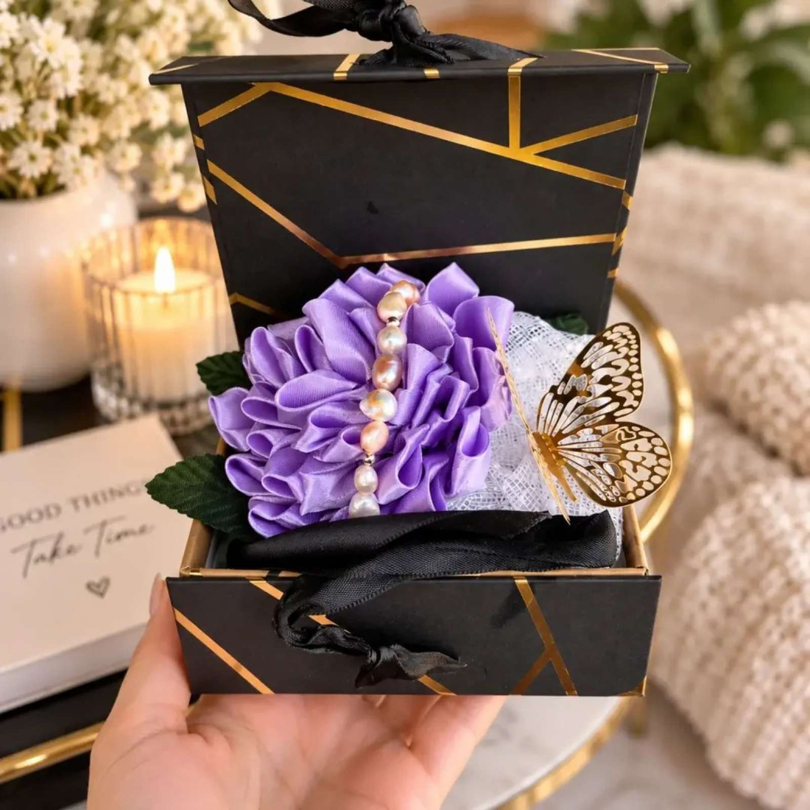 🎁 Dovanų dėžutė su perlais 🎁 Dovanų dėžutė su perlais