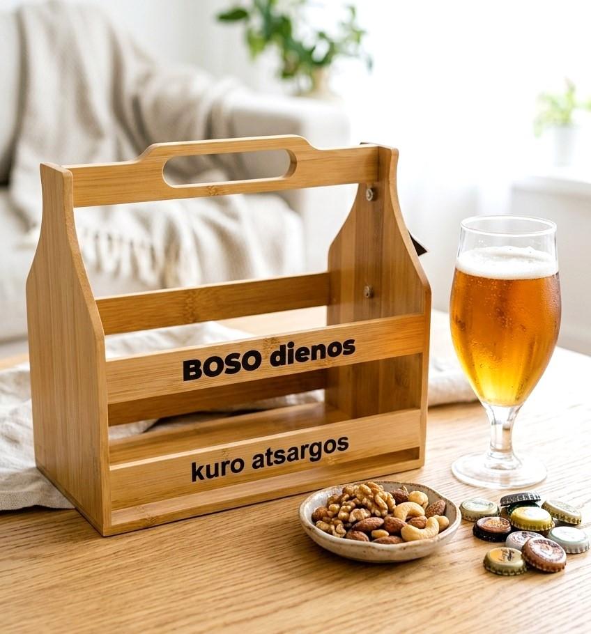 Bambukinė dėžė alui „Boso dienos kuro atsargos“ Bambukinė dėžė alui „Boso dienos kuro atsargos“