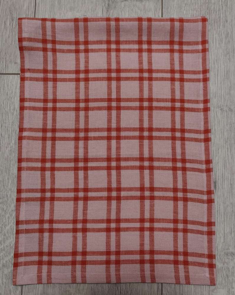 Lininis rankšluostis raudonas Lininis rankšluostis raudonas