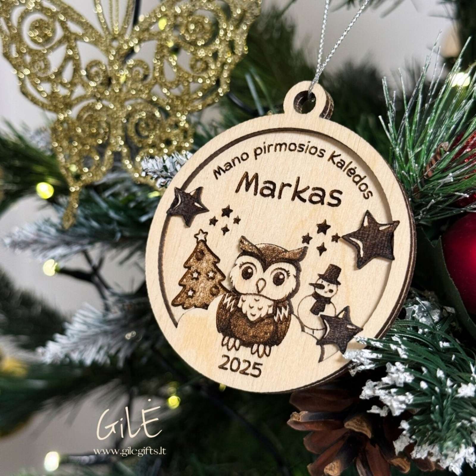 Kalėdinis žaisliukas „Mano pirmosios Kalėdos“ Kalėdinis žaisliukas „Mano pirmosios Kalėdos“