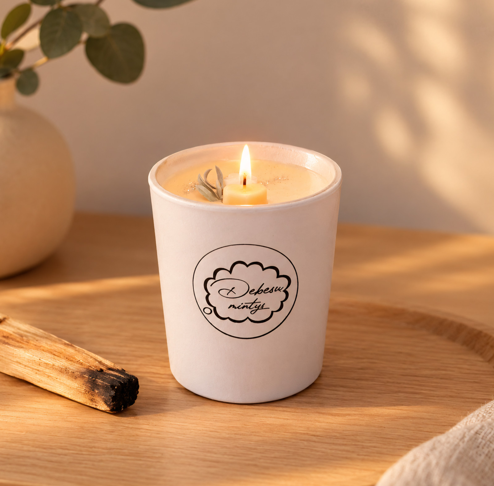 Sojų vaško žvakė PALO SANTO Sojų vaško žvakė PALO SANTO